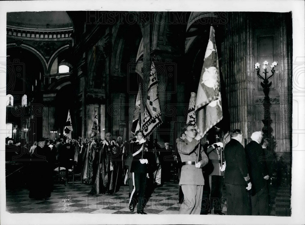 1959 Press Photo St. Paul&#39;s Cathedral order of St. Michael and St. George - Historic Images