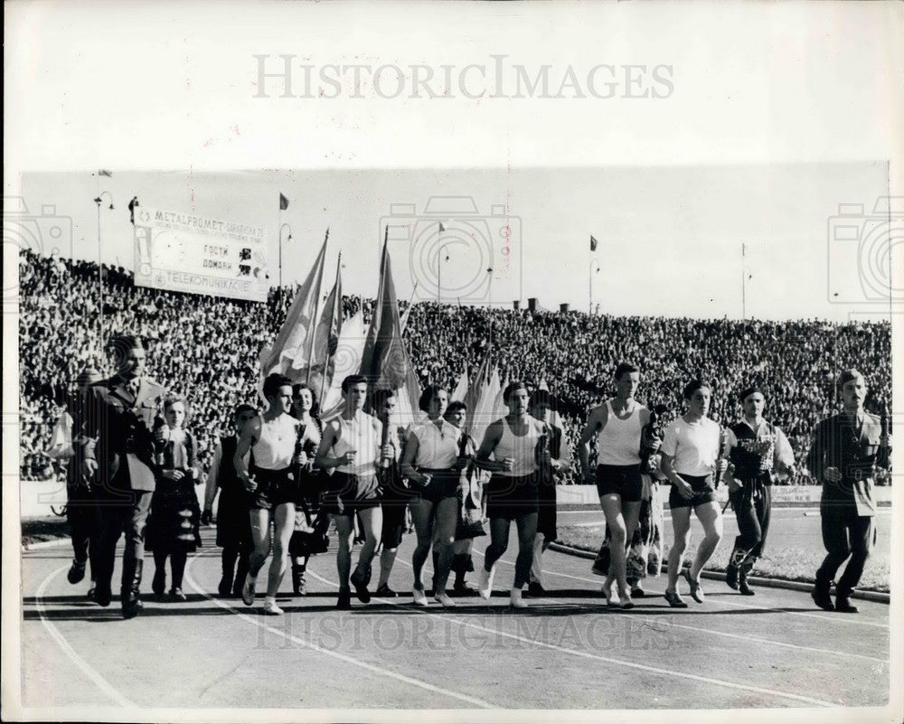 1955 Press Photo White Palace track meet celebration - KSB21339-Historic Images