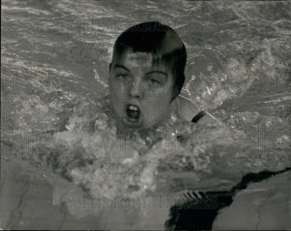 1973  Lynn Colella  in 100m breaststroke at Crystal Palace - Historic Images