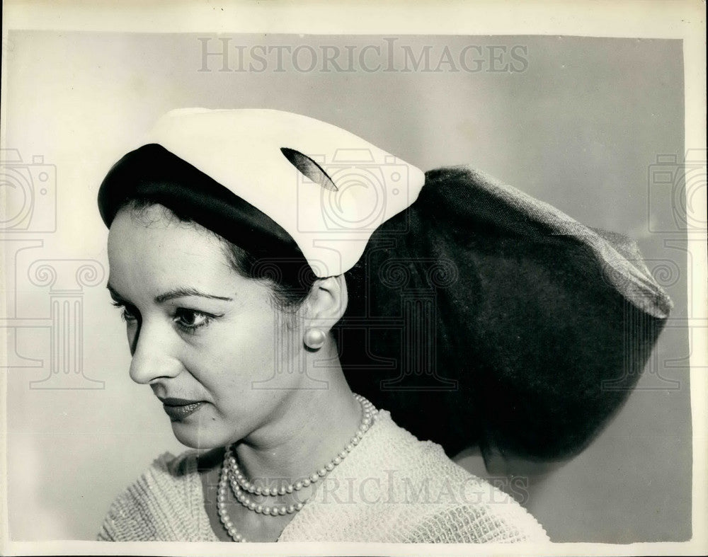 1957 Hats for the winter from GI Davies "Teen and Twenty" collection - Historic Images