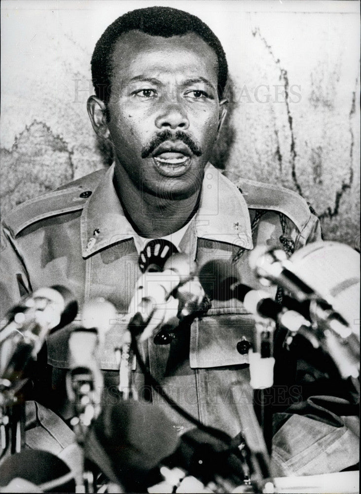 1978 Press Photo Lt Col Mengistu Haile-Mariam, Ethiopia - Historic Images