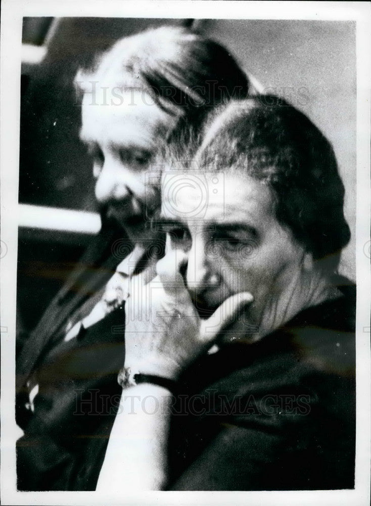 Press Photo Golda Meir ,Israel's Foreign Minister - KSB22345 - Historic Images