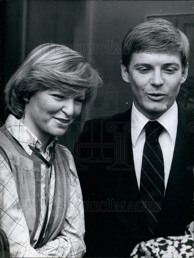 Press Photo Hanns-Eberhard Schleyer and his wife ,german Sec of State-Historic Images