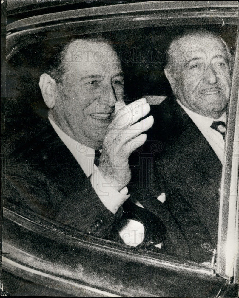 Press Photo Ex-President Peron Argentina Hector Cambora Chamber Deputies-Historic Images