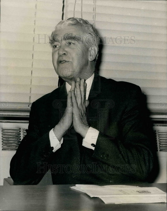 1969 Chairman, Commission on Industrial Relations George Woodcock - Historic Images
