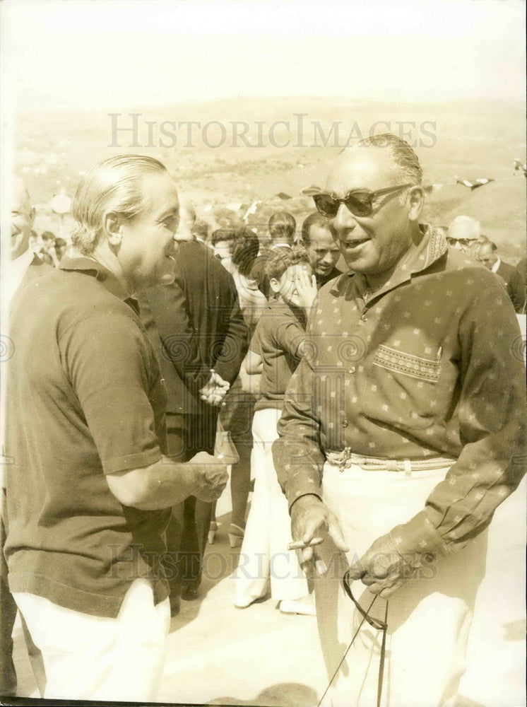 Press Photo John Theodoracopoulos Shipping Magnate Stavros Niarchos Golden Greek - Historic Images