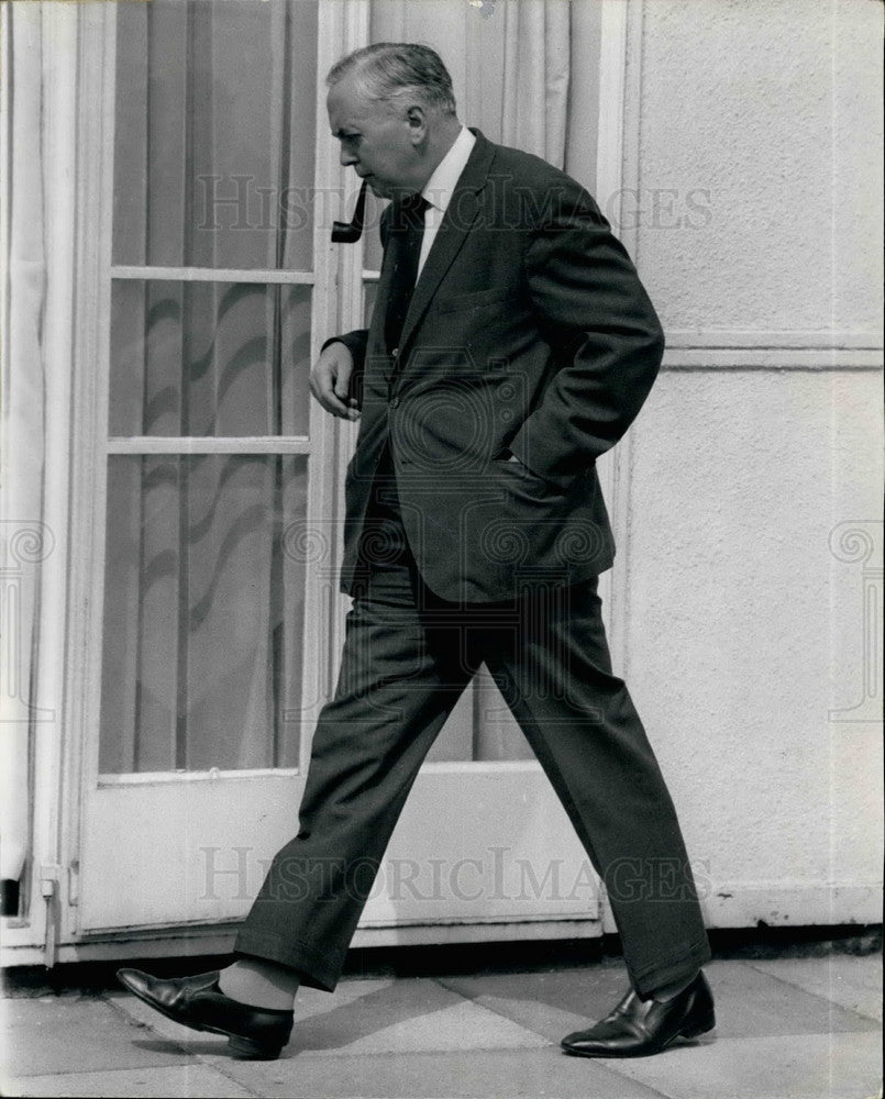 1967 Press Photo British Prime Minister Harold Wilson before North American Trip - Historic Images