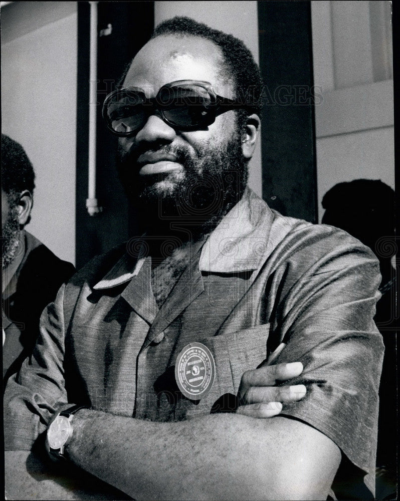 Press Photo Lucas Pohamba, National Treasurer, SWAPO, Nambia, Southwest Africa - Historic Images