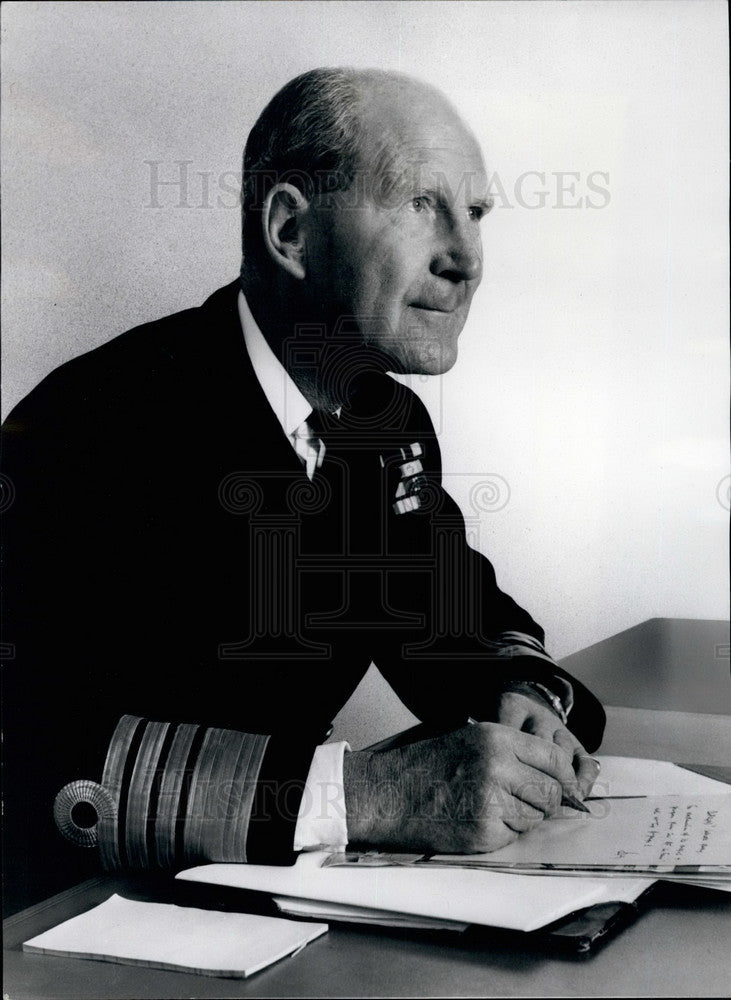 1970 Admiral Sir Michael Pollock, Chief of Naval Staff - Historic Images