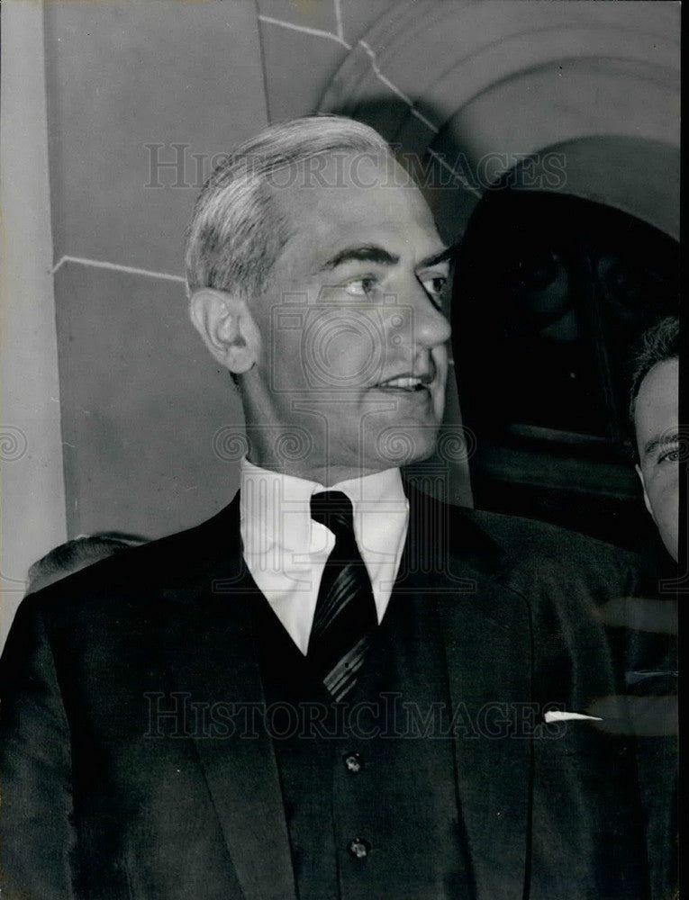 1967 Press Photo German Delegate At Geneva Weapons Talks - Historic Images