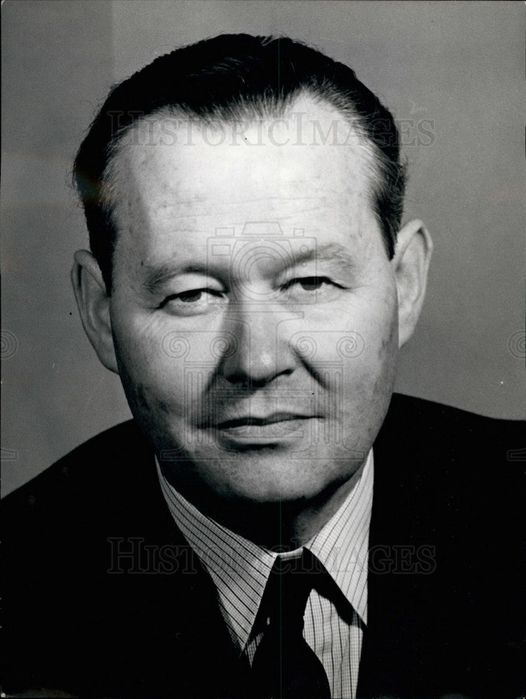 Press Photo Mr. Hans Scgaffner ,Vice-President of Switzerland - Historic Images