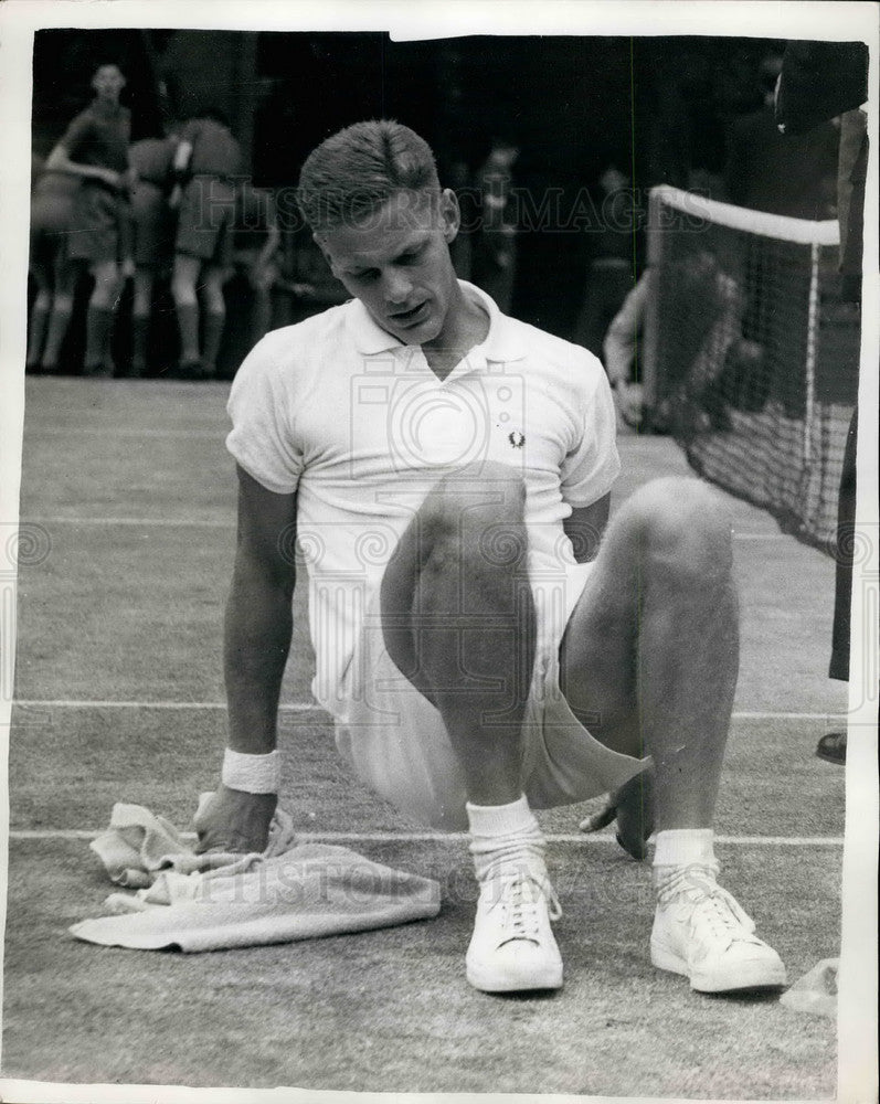 1958 U. Schmidt Swedish Tennis Player Wimbeldon Championship London - Historic Images