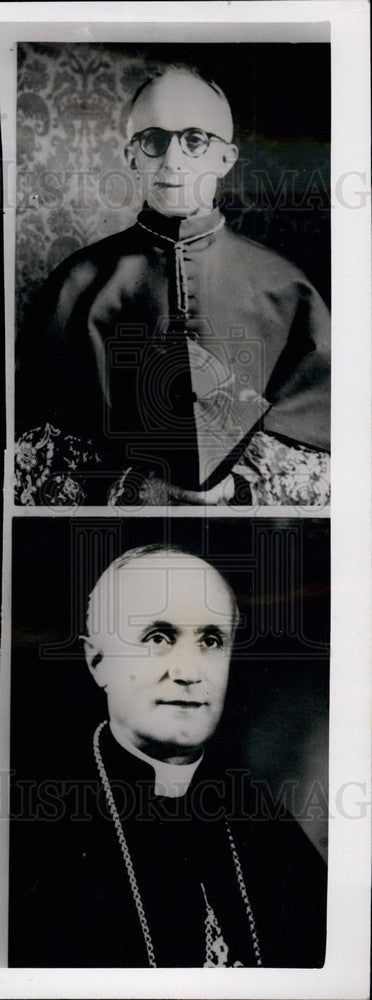 Press Photo Valerio Cardinal Valeri,Ernesco Cardinal Ruffini - KSB23671-Historic Images