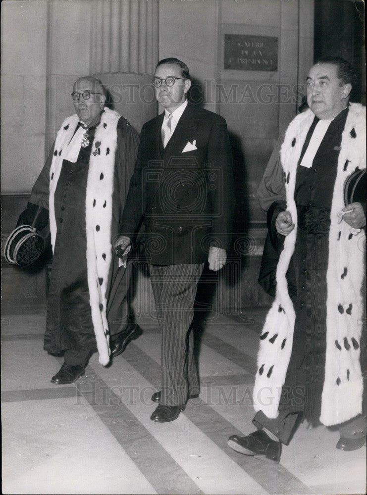 1953, M. Rousselet President Court Appeal M. Ribeyre Justice Beteille - Historic Images