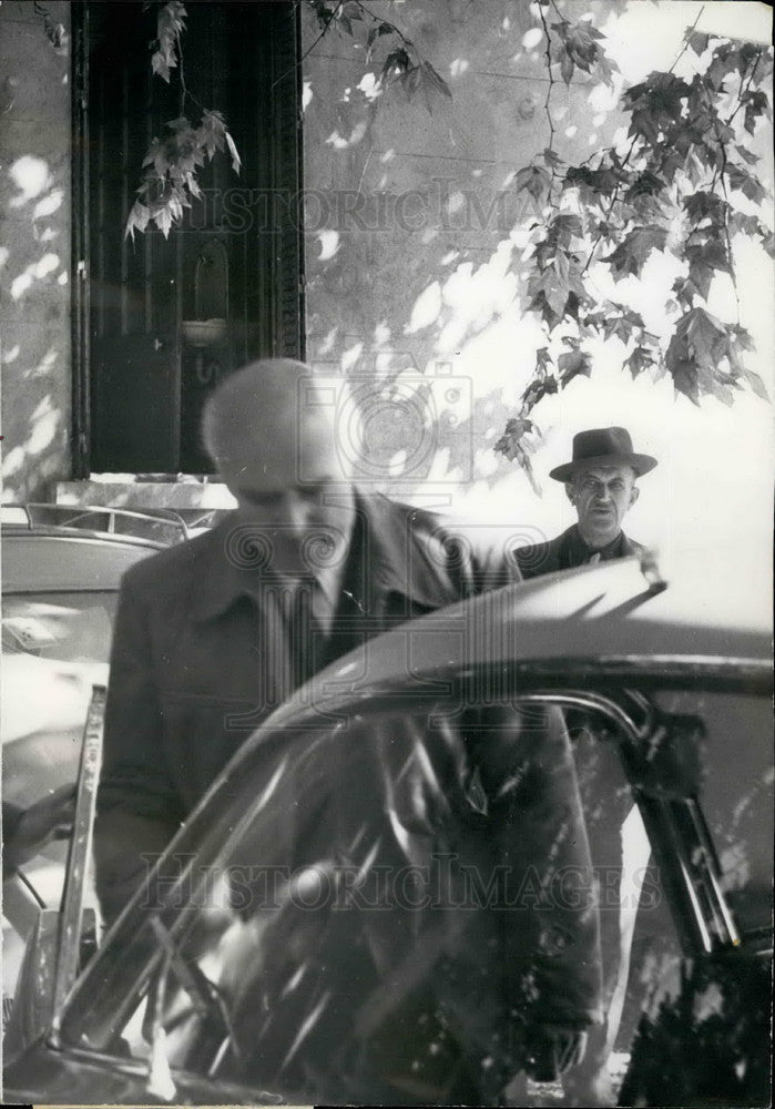1954 Georges Roux alias"Christ of Montfavet",leaves the law Court - Historic Images
