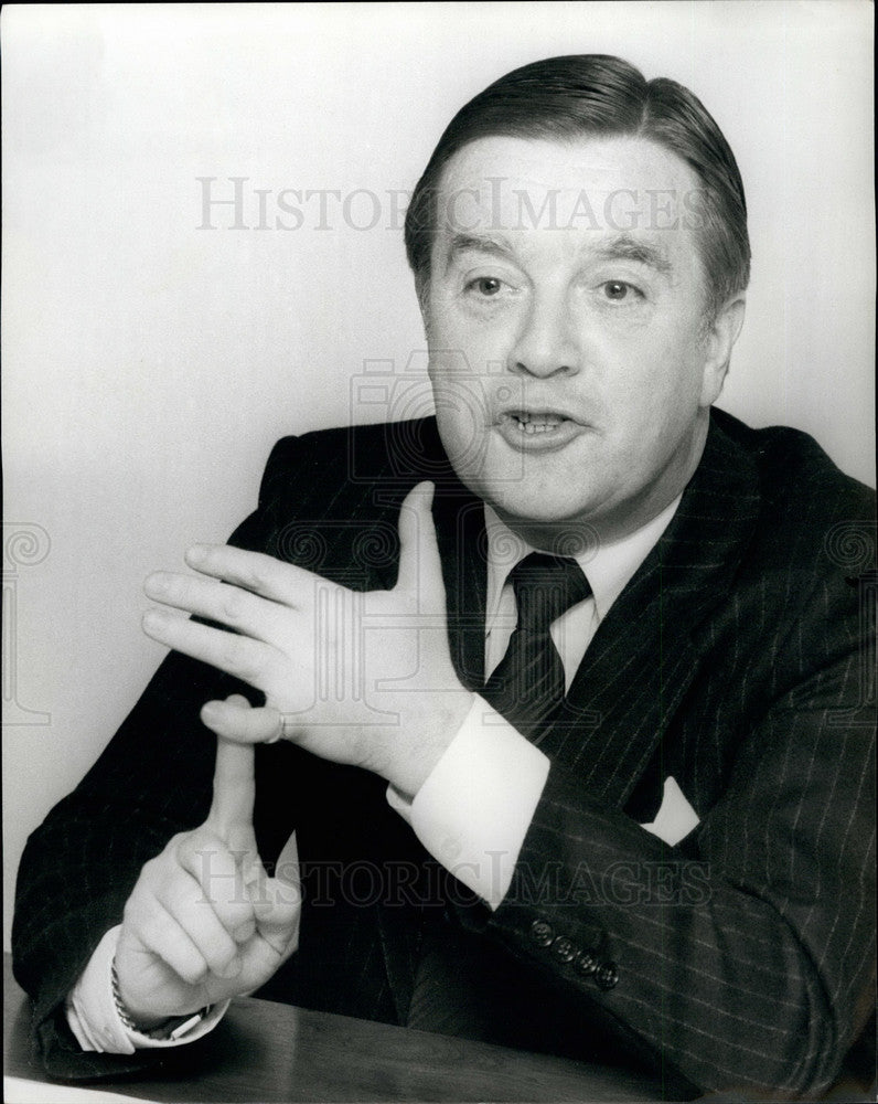 1980 Press Photo Ray Horrocks Director Press Conference British Leyland London - Historic Images