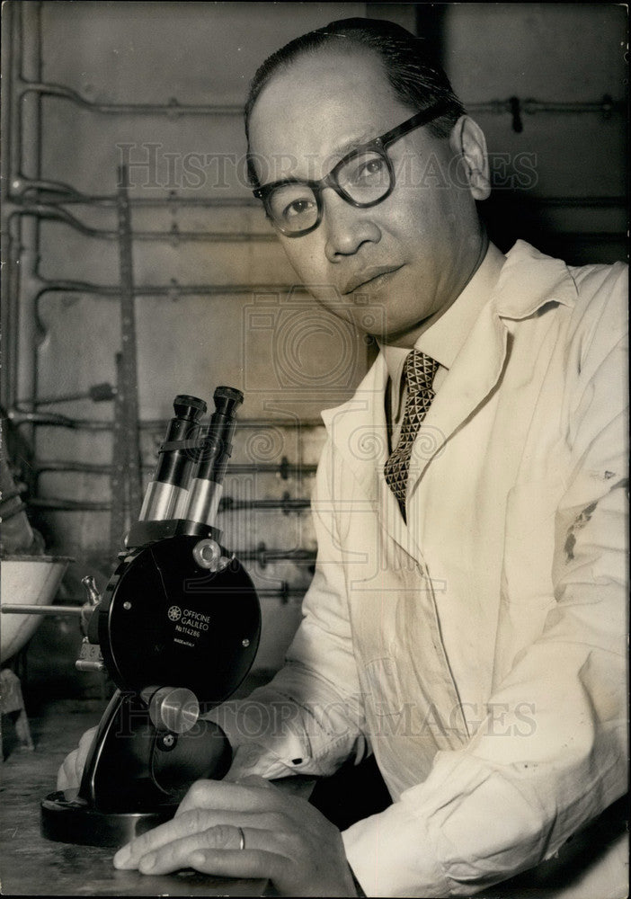 1955 Press Photo M. Dun Nguyen Dat Young,Vietnamese Biologist - Historic Images
