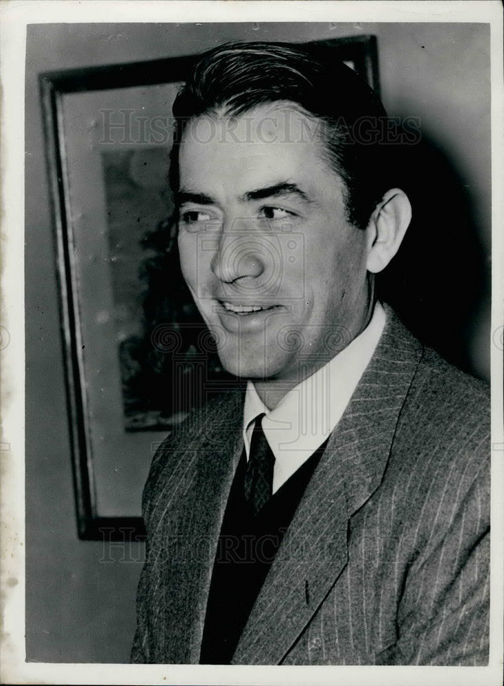 1953, Actor Gregory Peck In Stockholm - KSB24157 - Historic Images