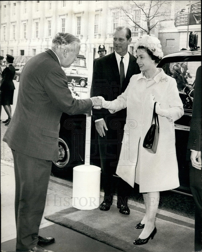 1969 H.M. The Queen and Prince Philip &amp;Mr. Harold Wilson the PM - Historic Images