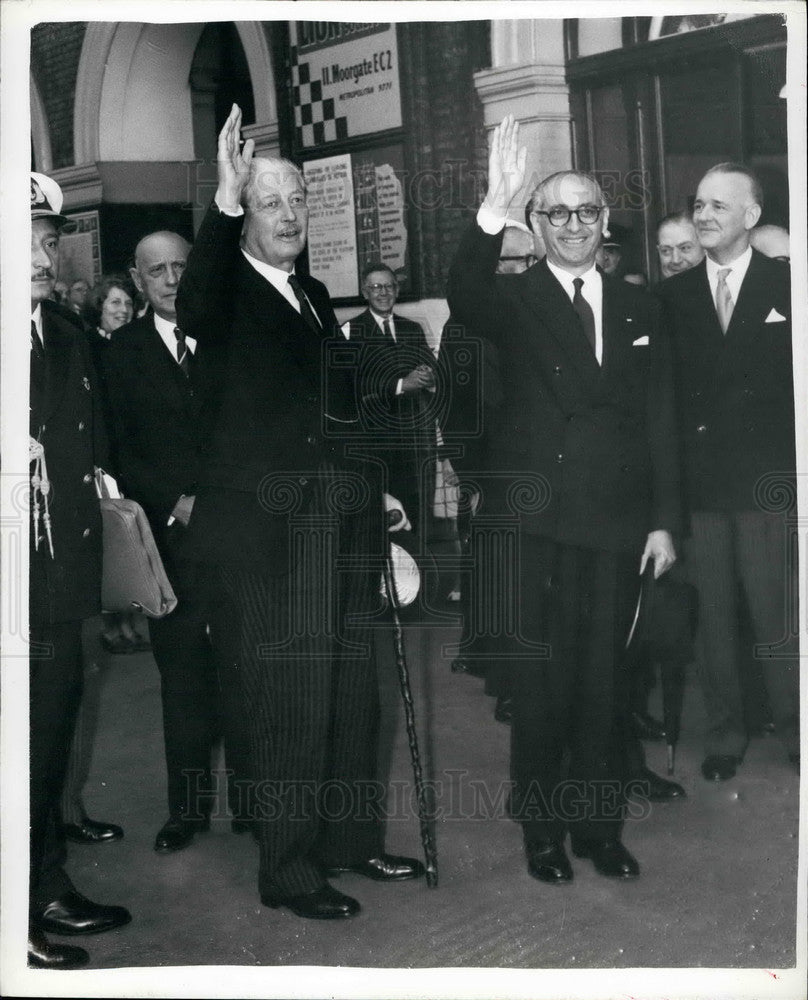 1960 Press Photo President Frondizi of the Argentine arrives at London's Victori-Historic Images