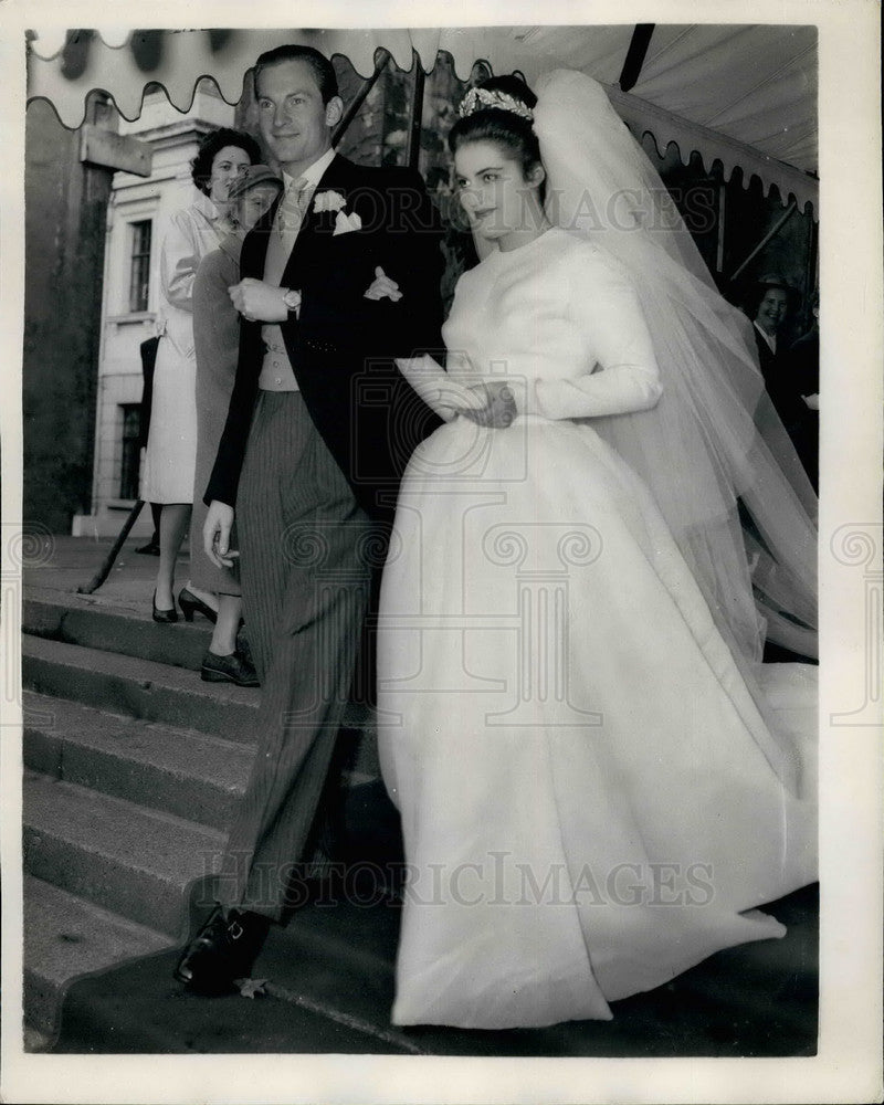 1960 Press Photo Daphne Fairbanks weds David Weston - KSB24681 - Historic Images