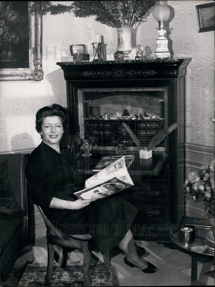 1953 Press Photo Madame Pourcade,Frances First Lady - KSB24813-Historic Images