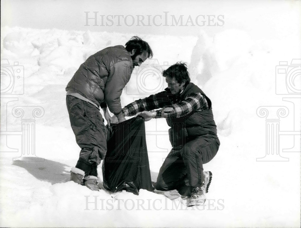 Press Photo Swiss veterinary Jean-Bernard Wetzel checks seal carcasses - Historic Images