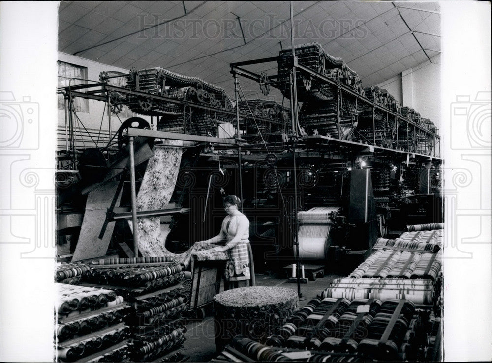  Giant Weaving Machines Turn Out Miles Of Carpet - Historic Images