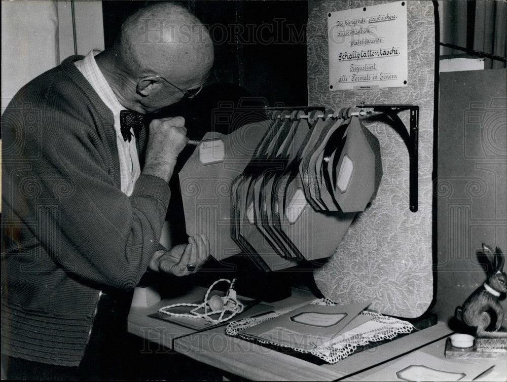 1955, German Invention Fair at Nuremberg,"disc-box" - KSB25097 - Historic Images