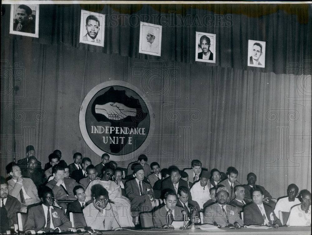 1961 King Hassan II During First Conference Of African Unions - Historic Images