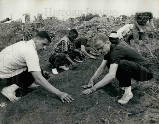 1965, Chester Pilgrim William Riggan Work Farm Samagala Village - Historic Images