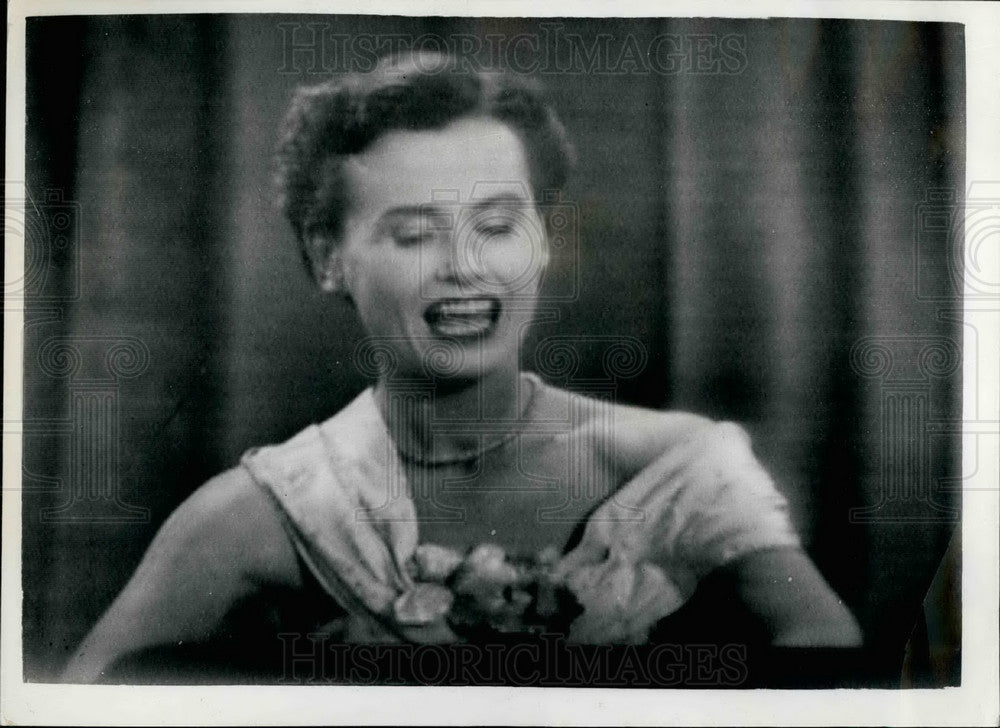 1953 Press Photo Lady Isobel Barnett Actress Panel What's My Line - KSB25433 - Historic Images