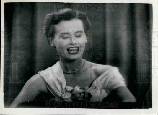 1953 Press Photo Lady Isobel Barnett Actress Panel What's My Line - KSB25433 - Historic Images
