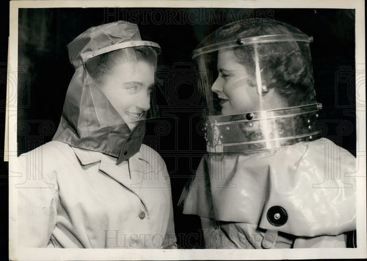 1956 Jane Geoffreys, Audrey Lambert, Factory Equipment Exhibition - Historic Images