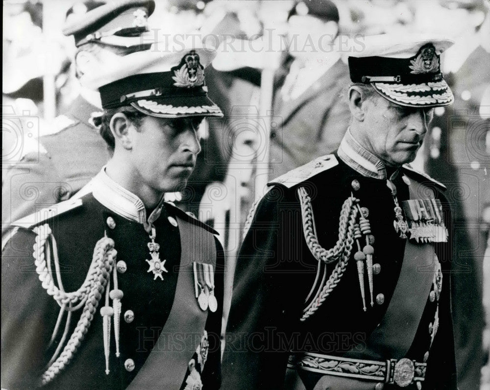 1979 Press Photo Prince Charles, Prince Philip, Lord Mounbatten Funeral-Historic Images