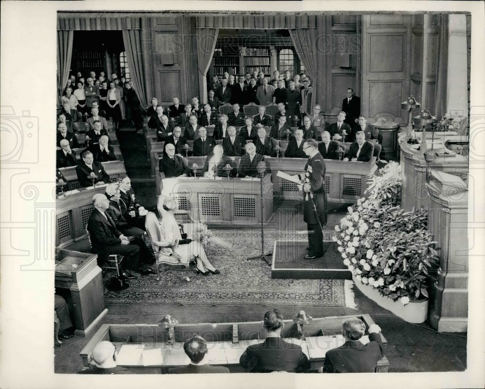 1953 Press Photo King Frederik opens Danish Parliament - KSB26203 - Historic Images