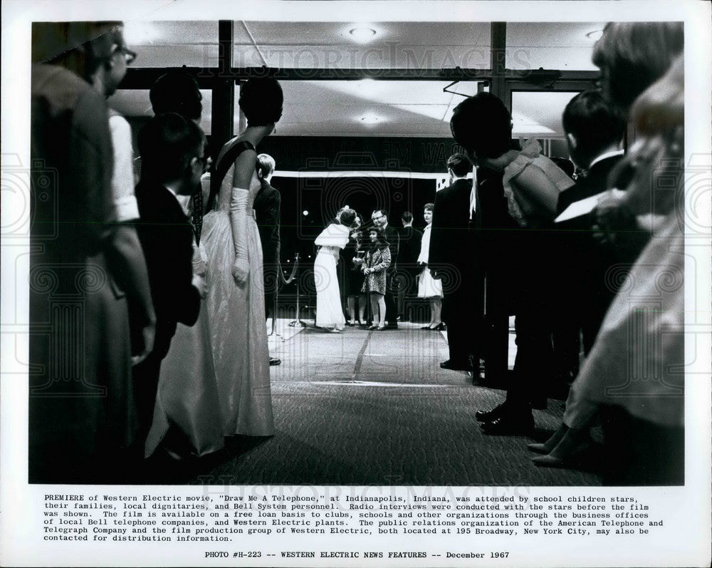 Premier of film "Draw Me A Telephone"  - Historic Images