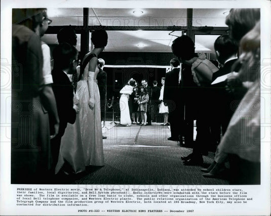 Premier of film "Draw Me A Telephone"  - Historic Images