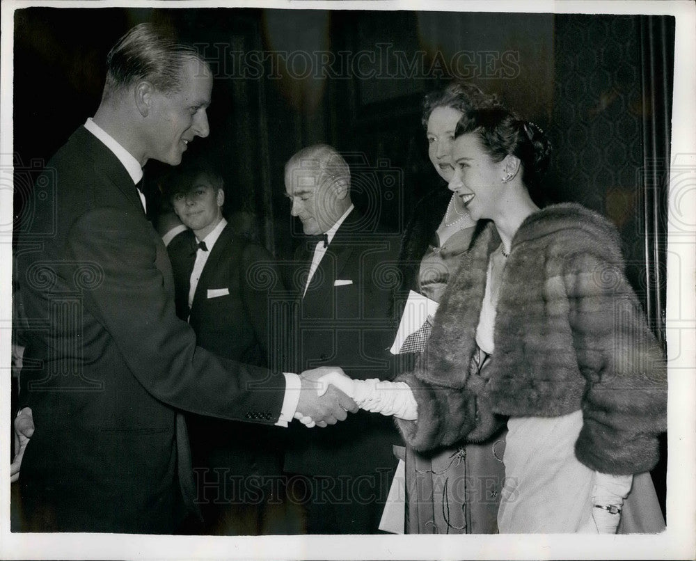 1958, H.R.H. The Duke of Edinburgh &amp; ballerina Beryl Grey - KSB26361 - Historic Images