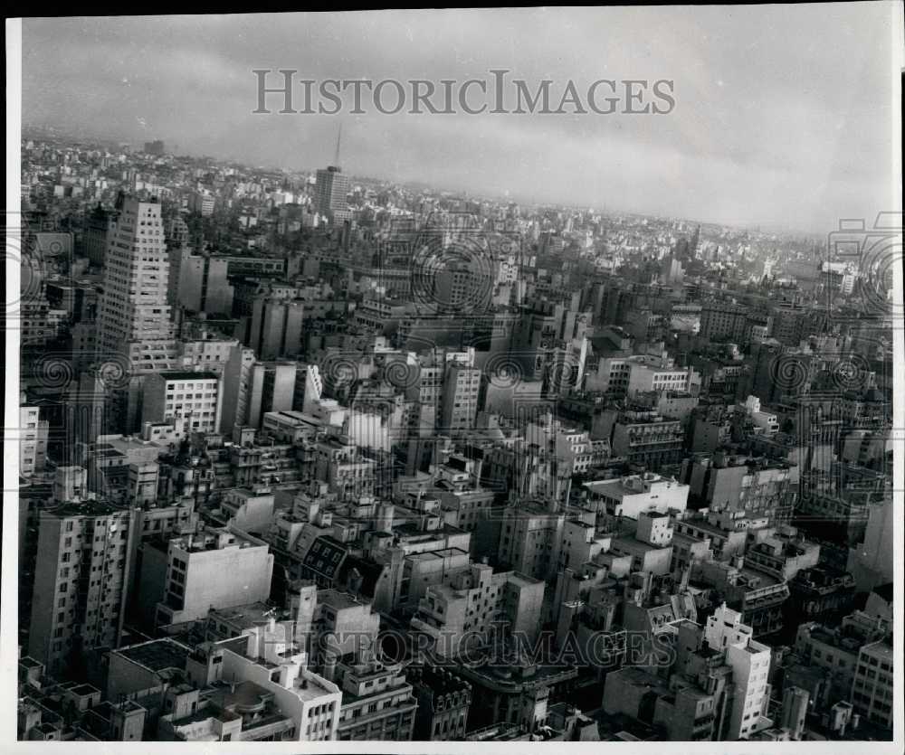 Press Photo Aerial View Buenos Aires Argentina - KSB26631 - Historic Images