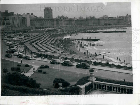 Press Photo Mar del Plata,Beach resort in Argentina - Historic Images