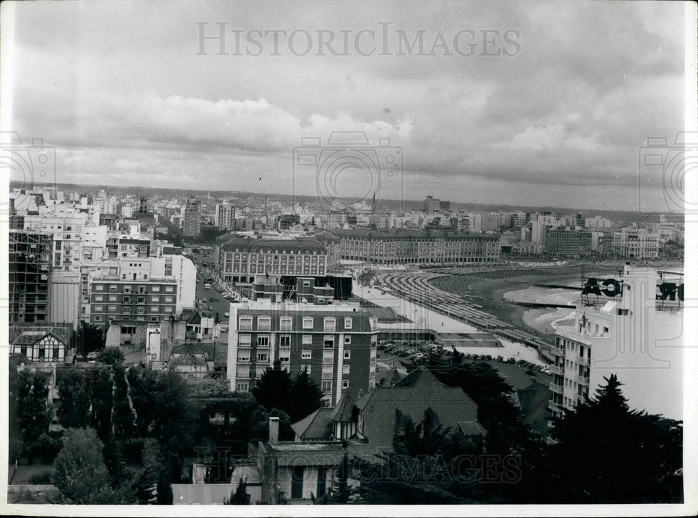 Press Photo Mar del Plata,beach resort in Argentina - KSB26715-Historic Images