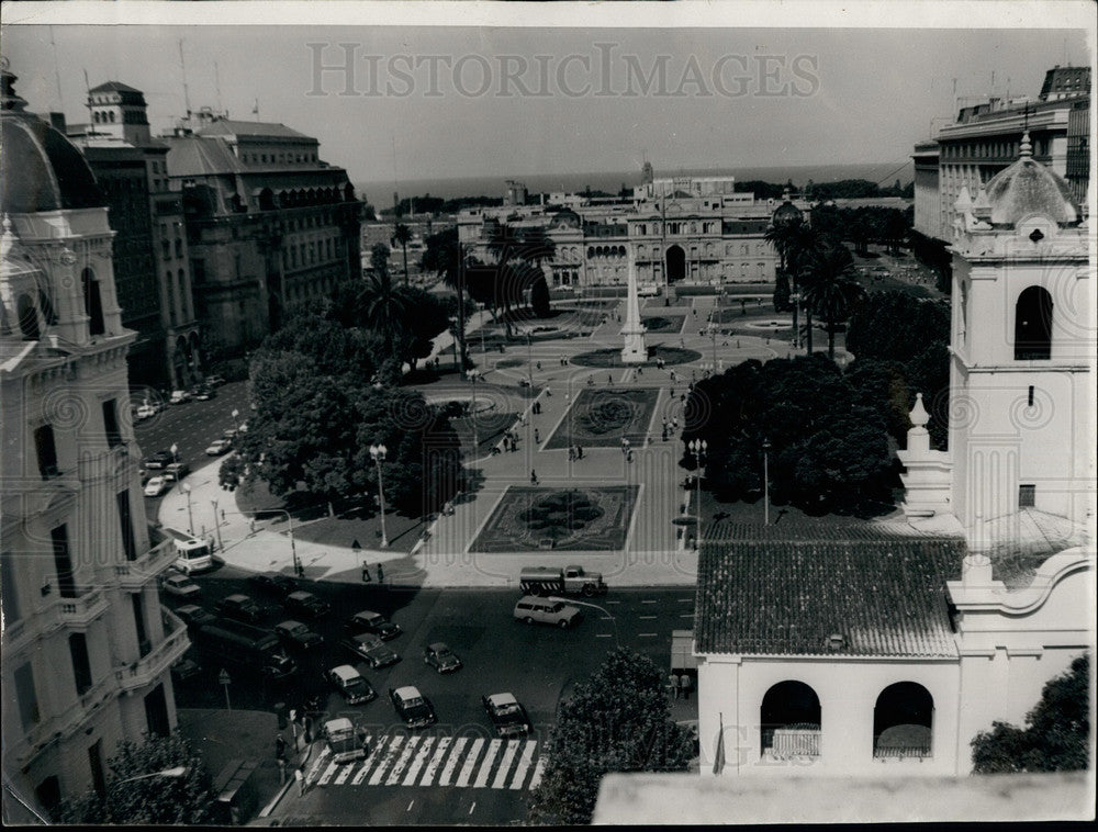 1977 Press Photo Plaza del Mayo in Argentina - KSB26769-Historic Images