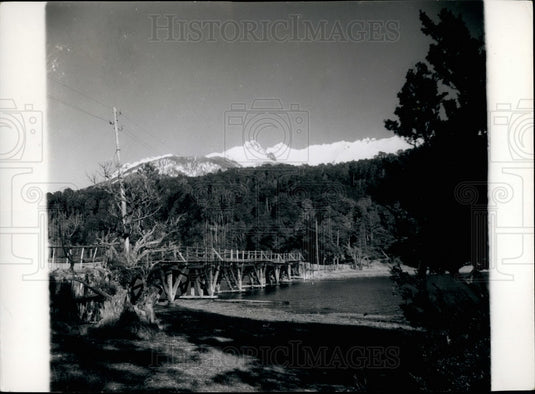 Press Photo Bridge Over River Argentina - KSB26817-Historic Images