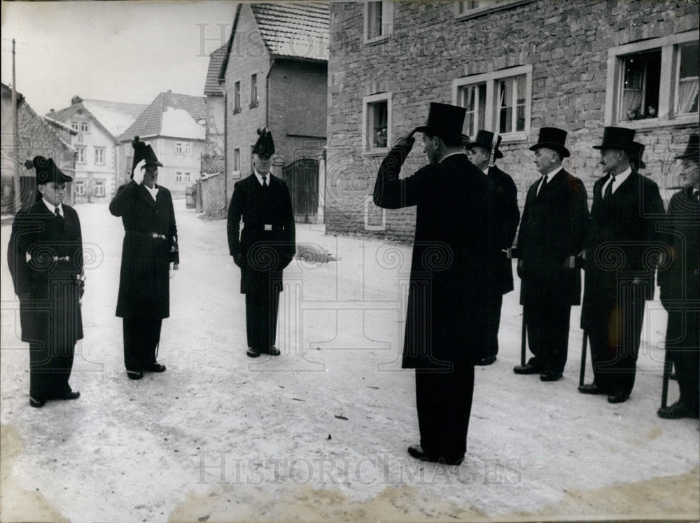 1959 Press Photo Mayor Eduard Herold Oberschwarzach - KSB26871- Historic Images