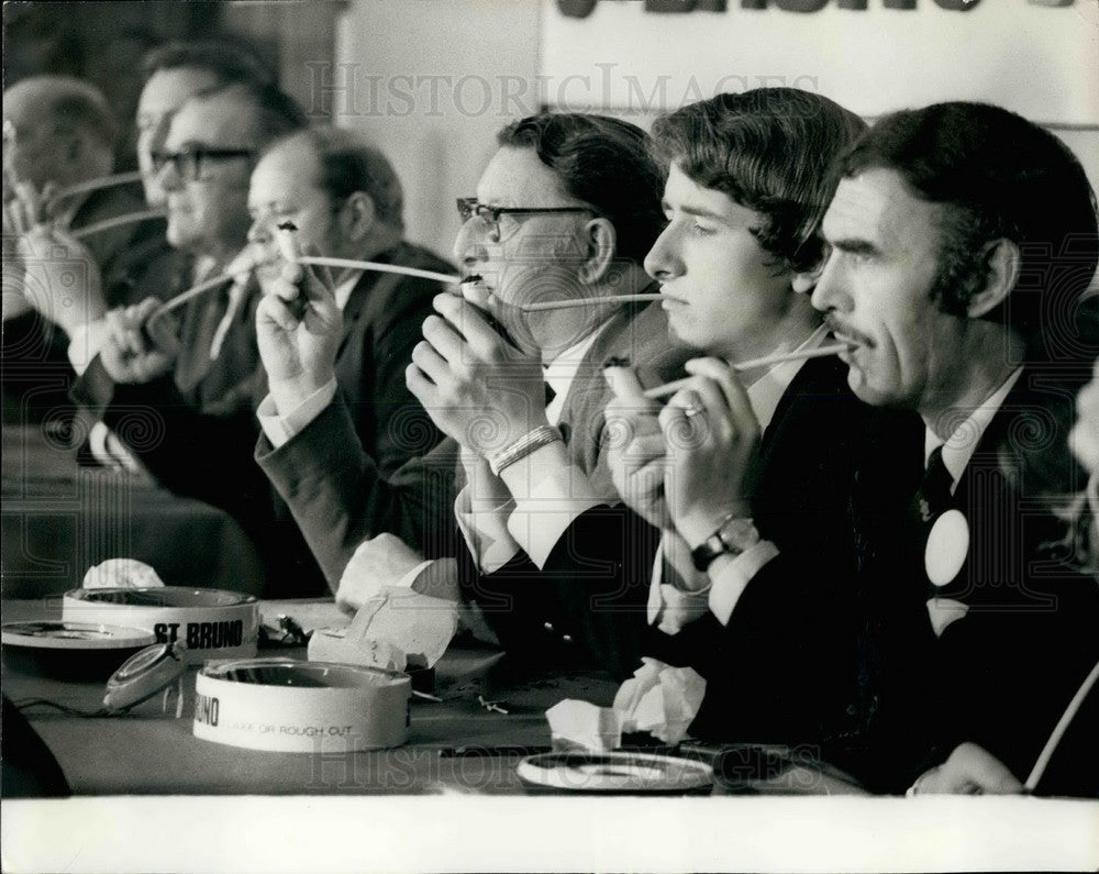 1972 Press Photo Finals Of National Pipesmoking Championship - Historic Images