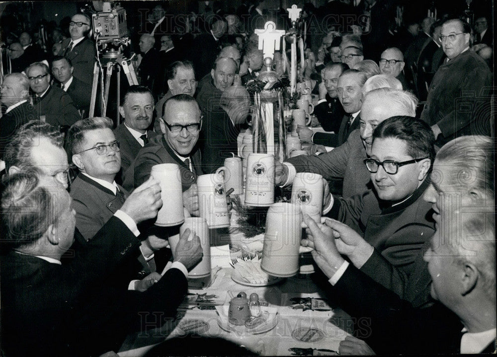 1966 Beer, Bucalossi, Brandt, Brauchle, Bayerle, Defferre, Mayors - Historic Images