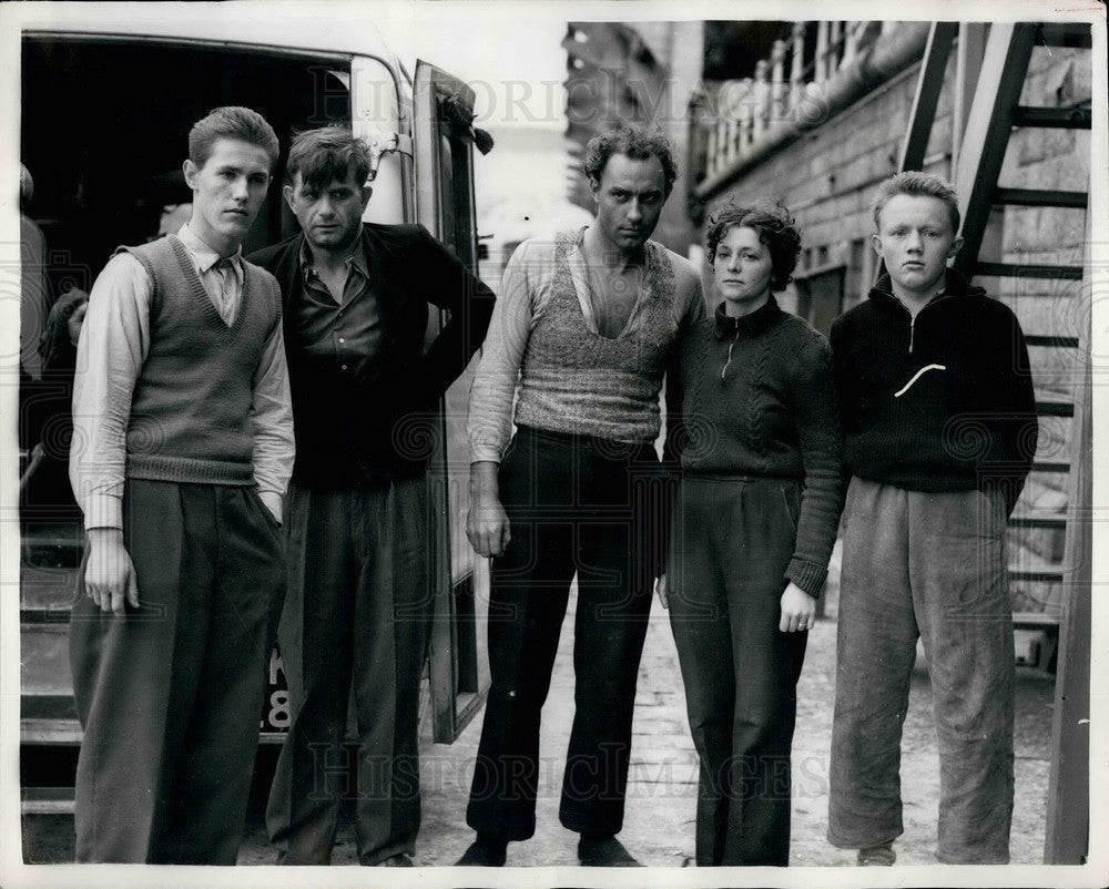 1955 Press Photo Swedish Tanker Johannishus Survivors - KSB27367 - Historic Images