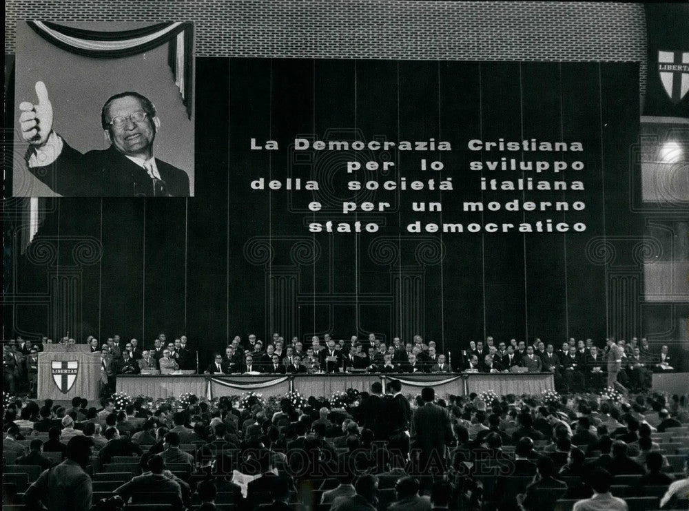 1964 The IX international meeting of Italian democratic Party - Historic Images