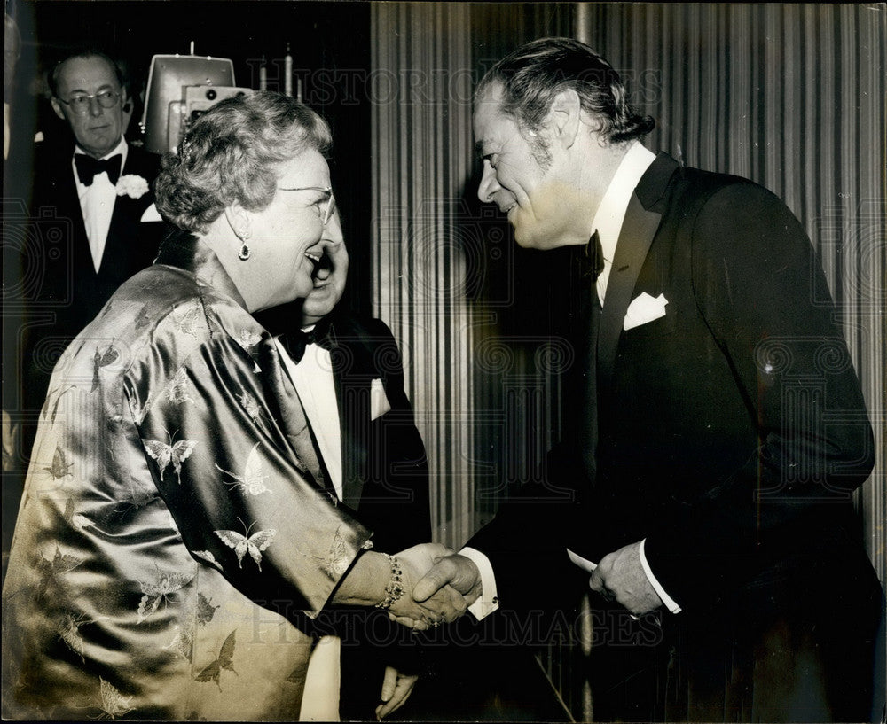 1970 Press Photo Queen Juliana of the Netherlands & actor Rex Harrison - Historic Images